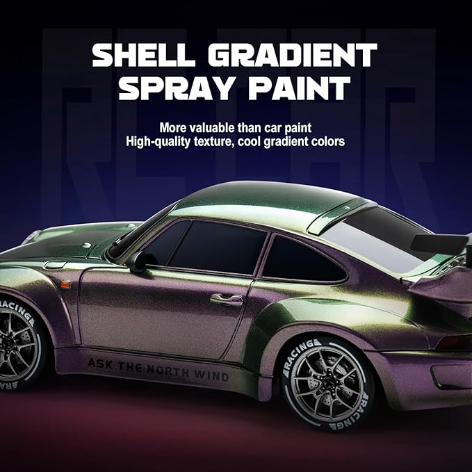 RC Drift Car, 1:24 Scale Remote Control Vehicle with LED Lights, 2.4GHz 20KM/H 4WD High Speed RC Cars, Drifting Tires＆Two Batteries, Racing Sports Toy Idea Gift for Adults Boys Girls and Kids