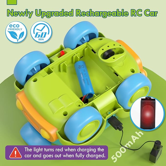 Lehoo Castle Girl Dinosaur Toy, 2 Pack Dinosaur Toys for Kids 3-5, Remote Control Car for Toddlers 1-3, Kids Toys Girls 3-5, 2 Year Old Girl Birthday Gift