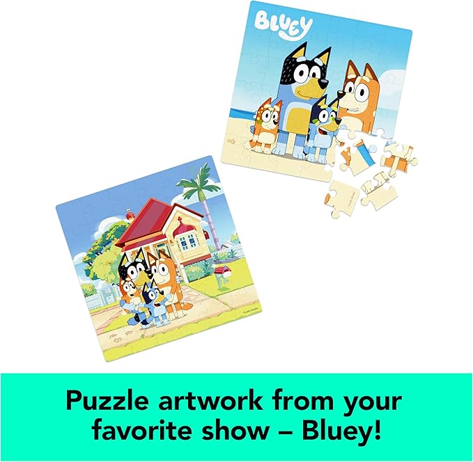 Spin Master Games, 36-Piece Bluey Puzzles 2-Pack, Bluey Toys, Puzzles, for Kids Ages 3 & Up