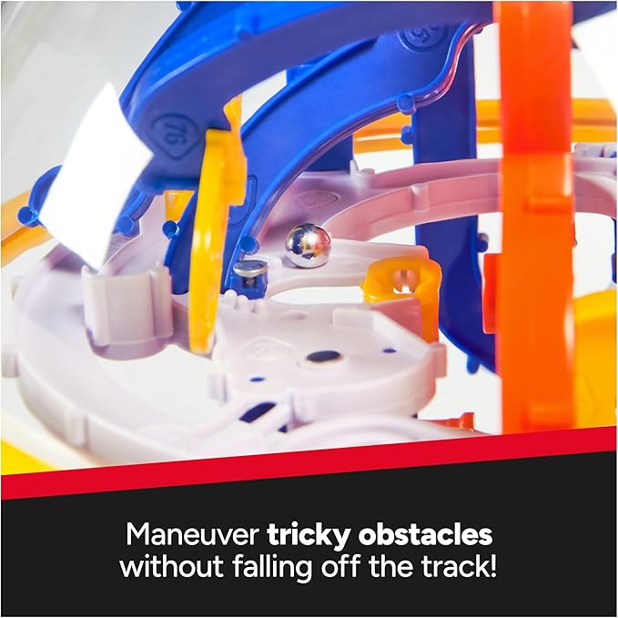 Rubik’s Cube, Rubik’s Tracks 100 3D Gravity Maze & 3D Puzzle Game with 100 Obstacles, Challenging Problem-Solving Brain Teaser, Fidget Toy & Sensory Puzzle for Adults, Teens & Kids, for Ages 8 & Up