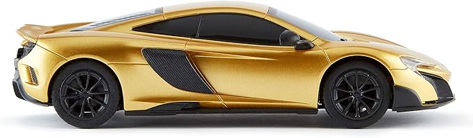 CMJ RC Cars McLaren 675LT Officially Licensed Remote Control Car 1:24 Scale Working Lights 2.4Ghz Gold. Great Kids Play Toy Auto