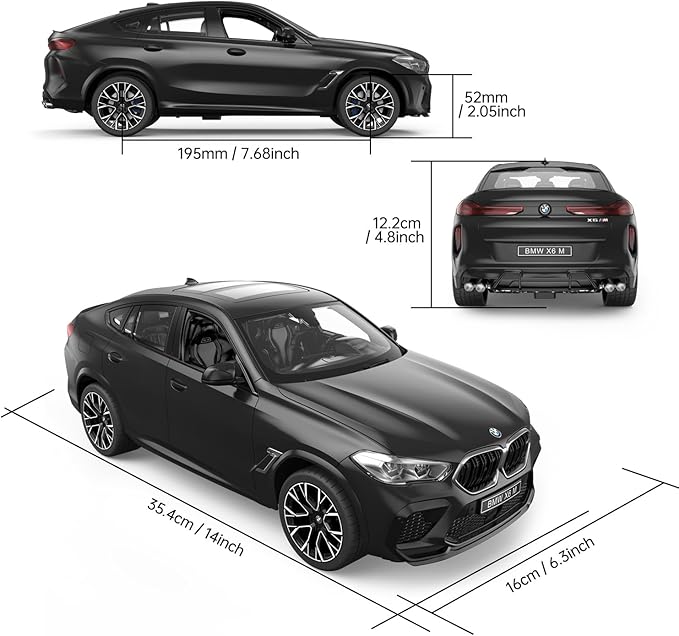 RASTAR BMW RC Car 1/14 BMW X6 M RC Toy Car BMW Remote Control Car for Kids 2.4Ghz