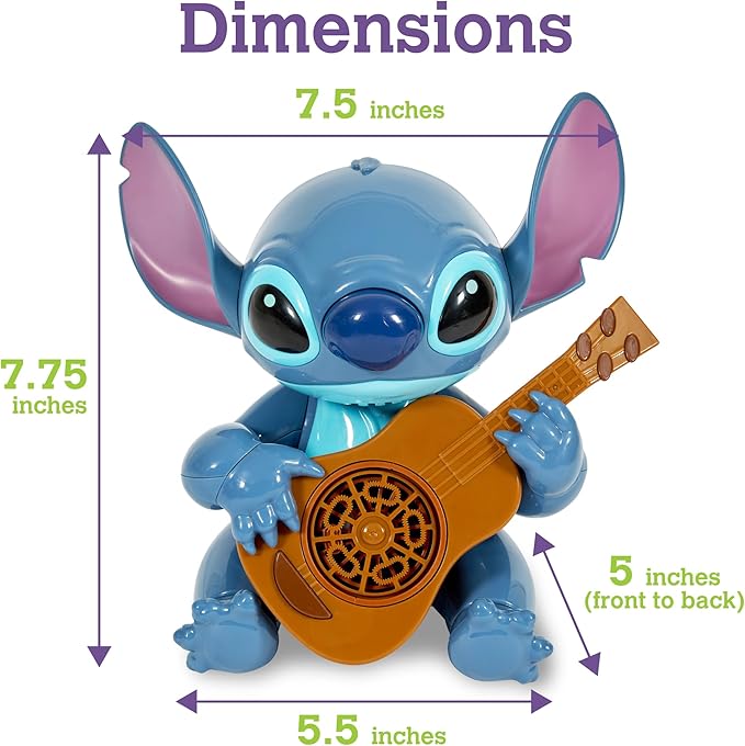 Stitch NO Spill Musical Bubble Machine | Bubble Toy for Toddlers and Kids | Amazon Toys Exclusive with 16 oz of Extra Bubble Solution (Bubble Solution Bottle Colors Will Vary)