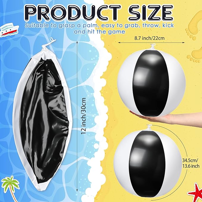 Zhanmai 60 Pack 12 Inch Inflatable Beach Balls Bulk for Party Favors for Boys and Girls Pool Beach Ball Water Game Toys Birthday Decorations(Fresh Color)