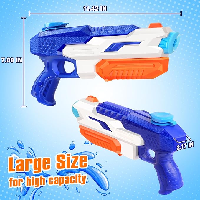 600cc Water Gun for Kids Adults：10 Pack Squirt Blasters Super Water Gun Soaker with Long Range High Capacity for Boys Girls Summer Swimming Pool Beach Outdoor Water Fighting Play Toys Party Favors