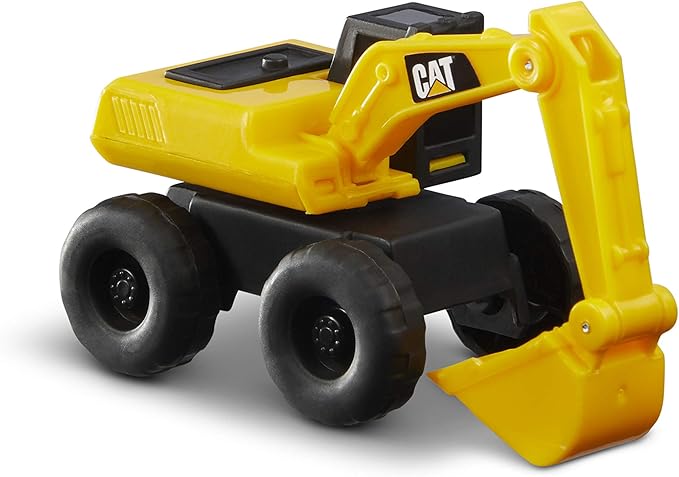 CAT Construction Little Machines 5-Pack – Includes Dump Truck, Front Loader, Bulldozer, Backhoe, and Excavator – 3” Mini Vehicles with Moving Parts – Ideal for Kids Ages 3+