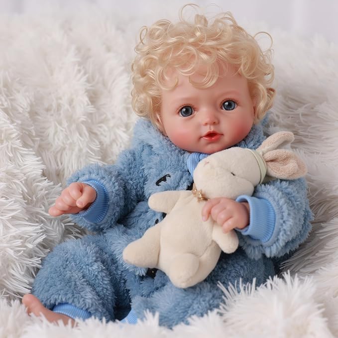 BABESIDE Lifelike Reborn Baby Dolls Tessa - 17 Inch Realistic-Newborn Baby Doll Soft Body Real Life Baby Dolls Vinyl Poseable Baby Boy with Feeding Kit Gift Box for Kids 3+