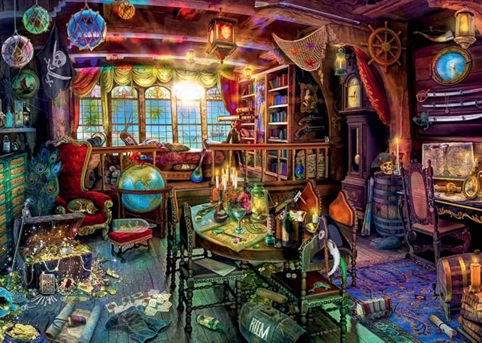 Ravensburger Aimee Stewart A Pirate’s Life 1000 Piece Jigsaw Puzzle for Adults & Kids Age 12 Years Up