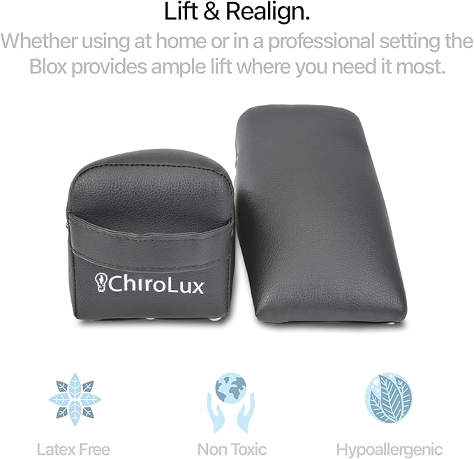 ChiroLux Blox - Dejarnette Style Pelvic Sacral SOT Blocks for Precision Adjustment. Discover Superior Sacral & Pelvic Support with Chiropractic SOT Blocks & Physical Therapy Wedges