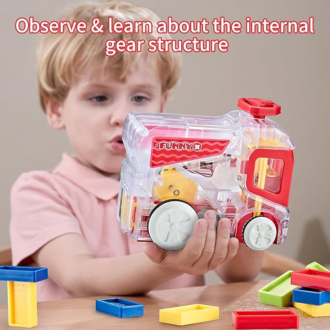 Electric Automatic Domino Train Set, Educational Toys for Ages 5-7, Boys Toys Age 4-6,Autistic Christmas Birthday Gift for Kids Toddlers Boys Girls