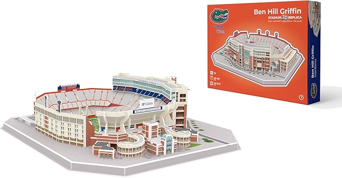 Pro-Lion 3D Jigsaw Puzzle of Ben Hill Griffin Stadium -92 Pieces | Home of Florida Gators | NCAA Football Gifts for Age 7+
