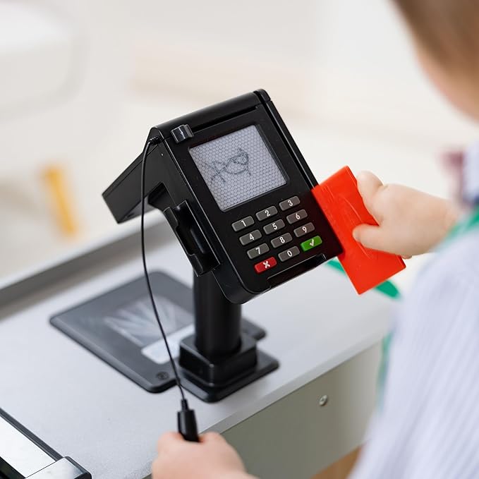 Melissa & Doug Freestanding Wooden Fresh Mart Grocery Store - FSC Certified