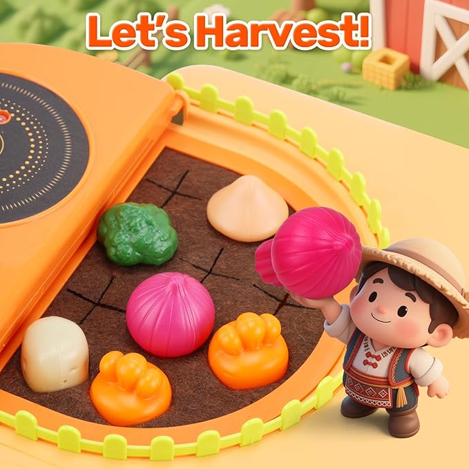 CUTE STONE Kids Pretend Play Sink with Running Water, Toddler Sink Toy with Upgraded Electric Faucet, Play Kitchen Accessories, Cooking Stove, Vegetable Garden Toys, STEM Learning Gift for Ages 3+