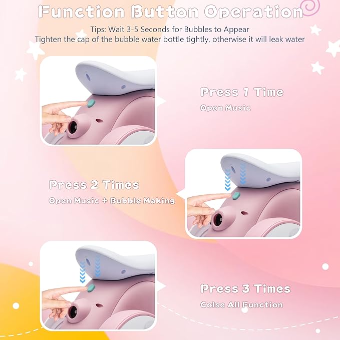 6V Electric Baby Balance Bike for 1 Year Old Boys Girls Ride on Toys 12-48 Months Toddler Balance Bike, 4 Wheels Kids First Bike with Remote Control First Birthday Gifts- Pink