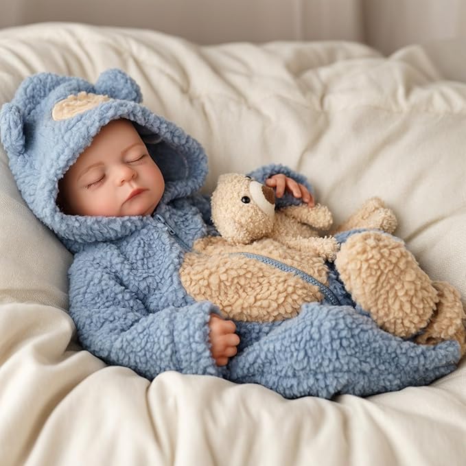 BABESIDE Lifelike Reborn Baby Dolls Boy - 18-Inch Soft Weighted Body Realistic-Newborn Baby Doll Soft Body Real Life Baby Dolls with Toy Accessories