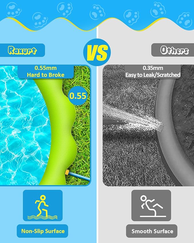 Splash Pad, 97 Inch Splash Sprinkler Pad for Kids Dogs Thickened Durable Dog Pool Bath Pool Pet Summer Outdoor Water Toys, Colorful