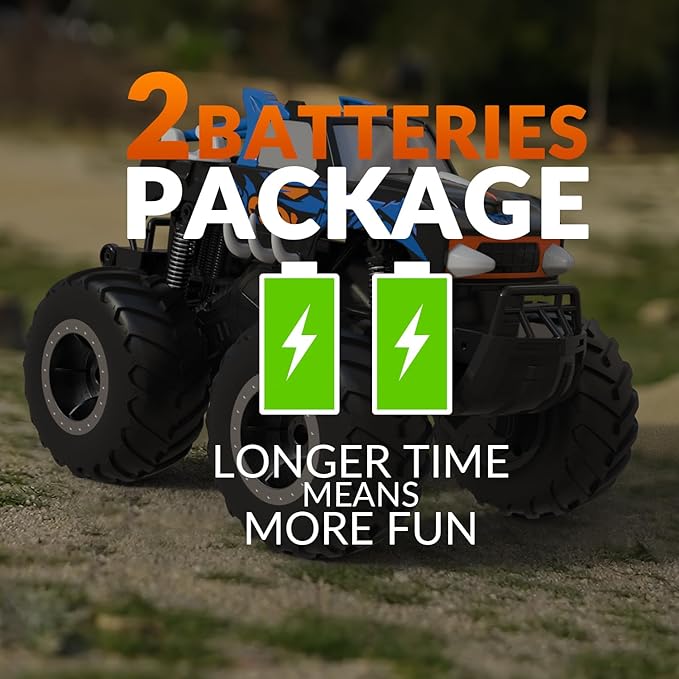 STEMTRON Amphibious Remote Control Car Toys for Boys 2.4 GHz 1:16 All Terrain Off-Road RC Car Waterproof RC Monster Truck Kids Pool Toys Remote Control Boat Gifts for Kids Boys