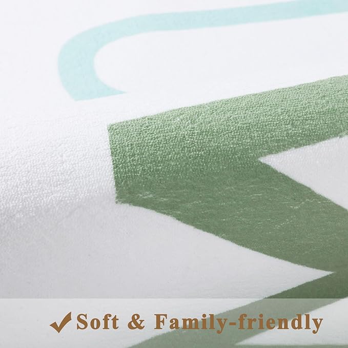 Topotdor Rainbow Kids Play Rug Alphabet Nursery Area Rug Extra Large Soft Crawling Play Mat for Children Toddlers Bedroom (59x83 inch,Multi Color)