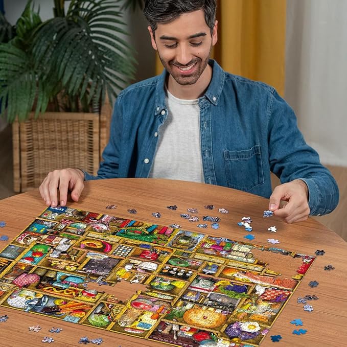 Ravensburger Kitchen Cupboard 1000 Piece Jigsaw Puzzle for Adults - 12000652 - Handcrafted Tooling, Made in Germany, Every Piece Fits Together Perfectly