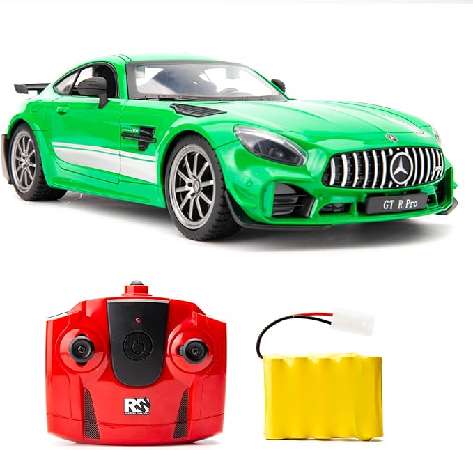 BDTCTK 1/16 Benz AMG GTR Large Size Remote Control Vehicle Cars with Lights Great Gift RC Car Toy for Boys & Girls(Green)
