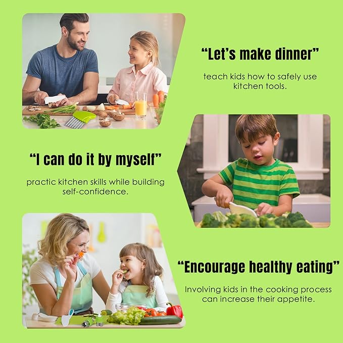 37PCS Kids Cooking Sets Real, Kids Cooking and Baking Gift Set with Storage Case Timer Kid Safe Knives Cutting Board, Toddler Real Kitchen Accessories, Birthday Gifts for Girls & Boys Age 3 - 8