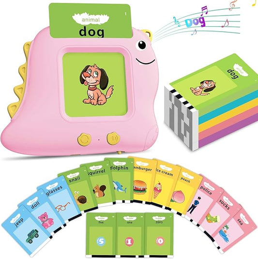 Girls Toys Montessori Toys for 2 3 4 Year Old, Talking Flash Cards with 510 Sight Words, Sensory Speech Therapy for Toddlers 2-4 Autism Children, Preschool Learning Kids Gifts