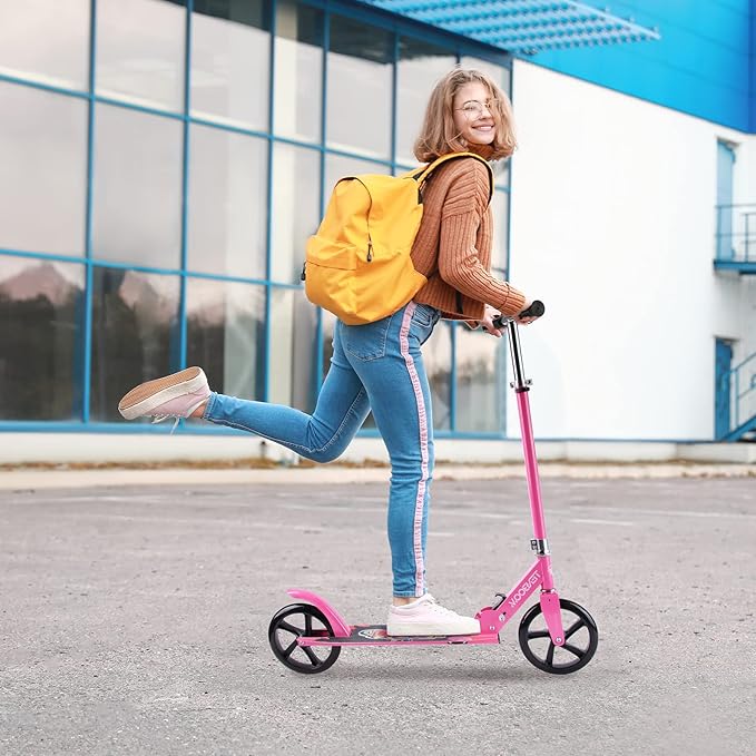 TENBOOM Kick Scooter for Ages 6+,Kid,Teens & Adults. Max Load 240 LBS. 8IN Big Wheels for Kids, Teen and Adults, 3 Adjustable Levels