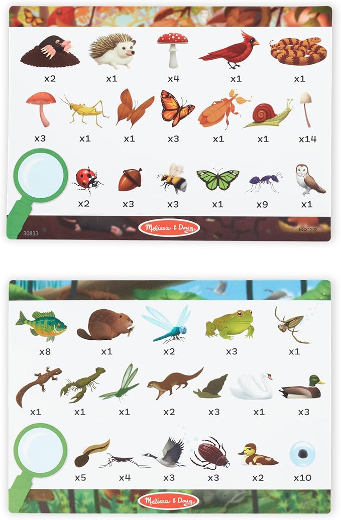 Melissa & Doug Double-Sided Seek & Find Puzzle - FSC Certified