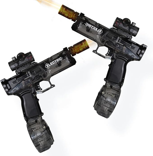 Electric Water Gun for Kids Ages 8-12-Automatic Water Gun-Super Soaker with Automatic High Power,Beach Toys for Summer Outdoor Fun,Perfect Pool and Water Guns Play (Black*2)