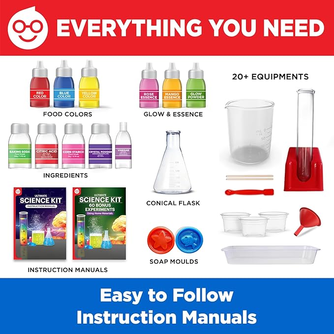 Doctor Jupiter Science Kit for Kids Ages 8-9-10-11-12-13-14| Birthday Gift Ideas for Boys & Girls 8+ Years Old | STEM Toy with 135+ Experiments| Learning & Educational Kits