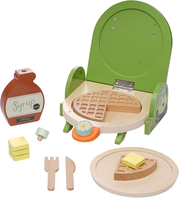 Manhattan Toy Ribbit Waffle Maker Toddler & Kids Pretend Play Cooking Toy Set