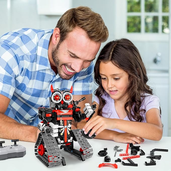 Remote Control Robot Building Kit for Kids 8-12 8-14 Year Old, 3 in 1 STEM Science Projects Robotic Toy Set with APP/Coding, Educational Birthday Gifts for Boys and Girls
