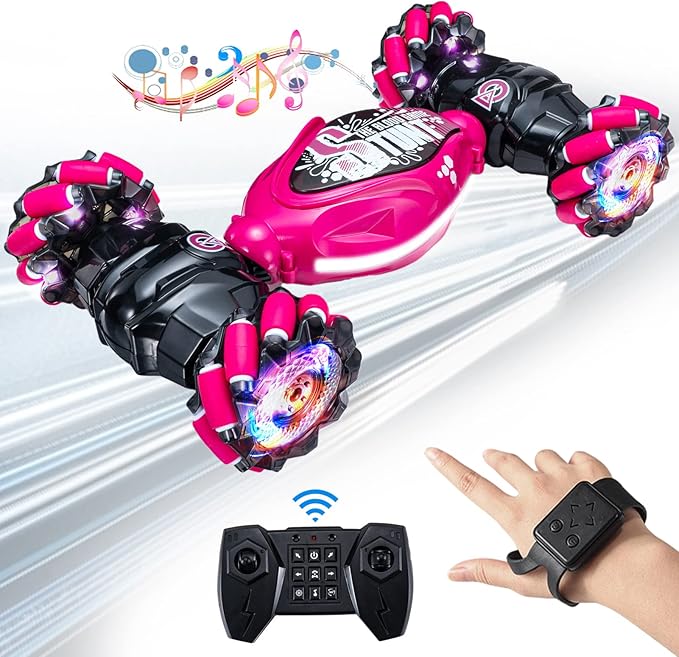 1:14 Gesture RC Car Large, Remote Control Car for Boys Adults,Hand Controlled RC Car, All Terrains Monster Trucks for Boys Gesture Sensing rc Stunt car 360° Flips with Lights Music