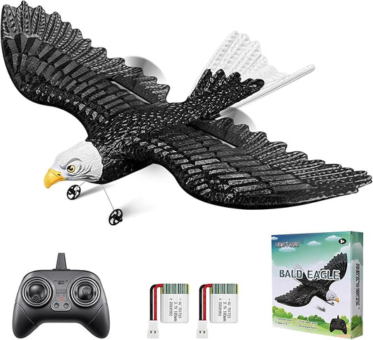 HAWK'S WORK RC Eagle, 2 CH RC Plane Ready to Fly, 2.4GHz Remote Control Airplane, Easy to Fly RC Glider for Kids & Beginners