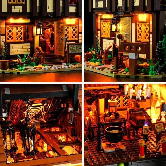 LIGHTAILING Light for Lego- 21341 Disney Hocus Pocus: The Sanderson Sisters' Cottage - Led Lighting Kit Compatible with Lego Building Blocks Model - NOT Included The Model Set