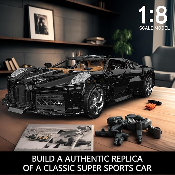 Mould King 13163 MOC Sports Car Building Kits, Remote/APP Control 4688 Pieces Super Car Model Block Sets, Collectible Set for Adults, Boy Toys for Christmas and Birthday Gifts