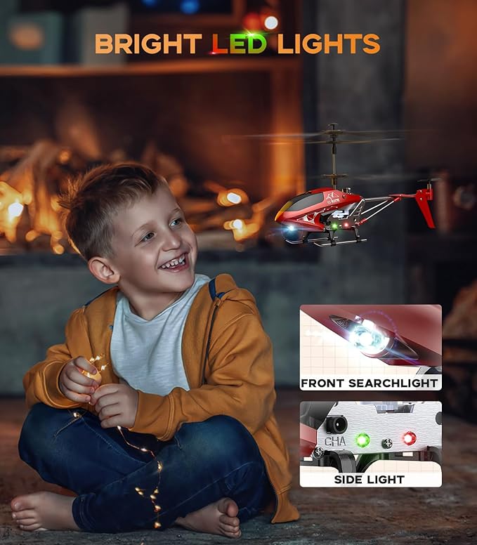 SYMA S107H-E RC Helicopter for Kids and Beginners, Remote Control Helicopter with Altitude Hold, 2 Speed Modes, Whole Alloy Toy for Boys Girls Indoor Outdoor Gift