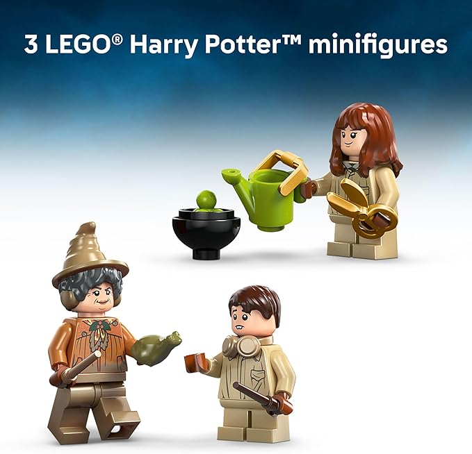 LEGO Harry Potter Hogwarts Castle: Herbology Class Kids Toy - Building and Learning Toy for Pretend Play - Harry Potter Collectible for Boys and Girls, Ages 8+ - Birthday Gift Idea - 76445