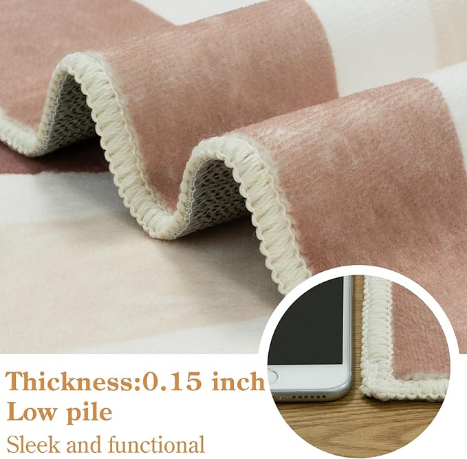 STARUIA Boho Washable Hexagon Rainbow Nursery Rug for Princess Tent Kids Play Castle, 4.6ft Colorful Sun for Kids Play Room, Ultra Soft Carpet for Girls Boys Room Playhouse Classroom Dorm Home Decor