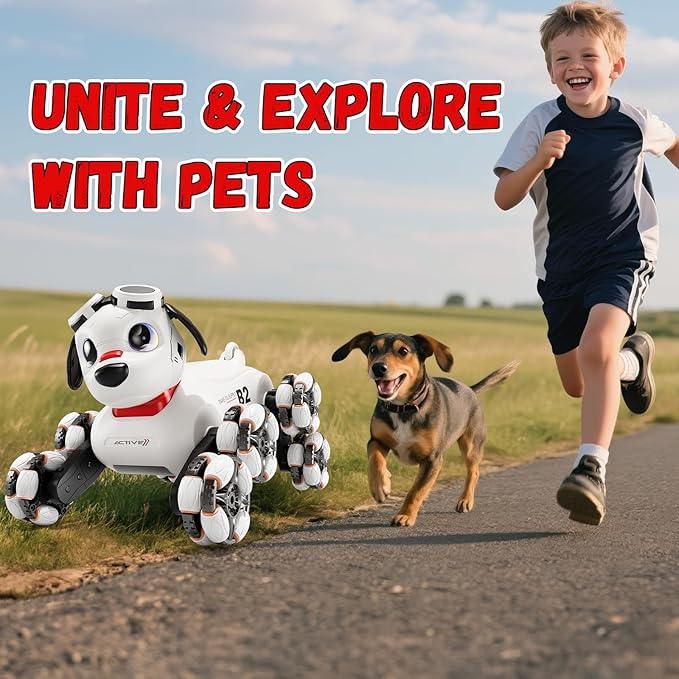 8WD Gesture Sensing Stunt Robot Dog RC Car Toys for Ages 8-13 Boys| Robot Toys for 8 9 10 11 12 13 Year Old Kids Birthday Gift, Outdoor & Indoor