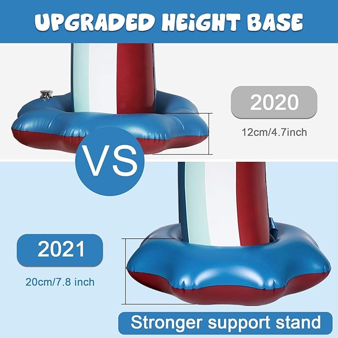 Anpro Giant Shark Sprinkler Kids Inflatable Water Toy Summer Outdoor Play Sprinkler