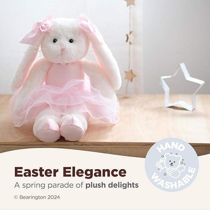 Bearington Collection Lil' Bunny Ballerina 15 in Stuffed Animals - Plush Toys for Girls