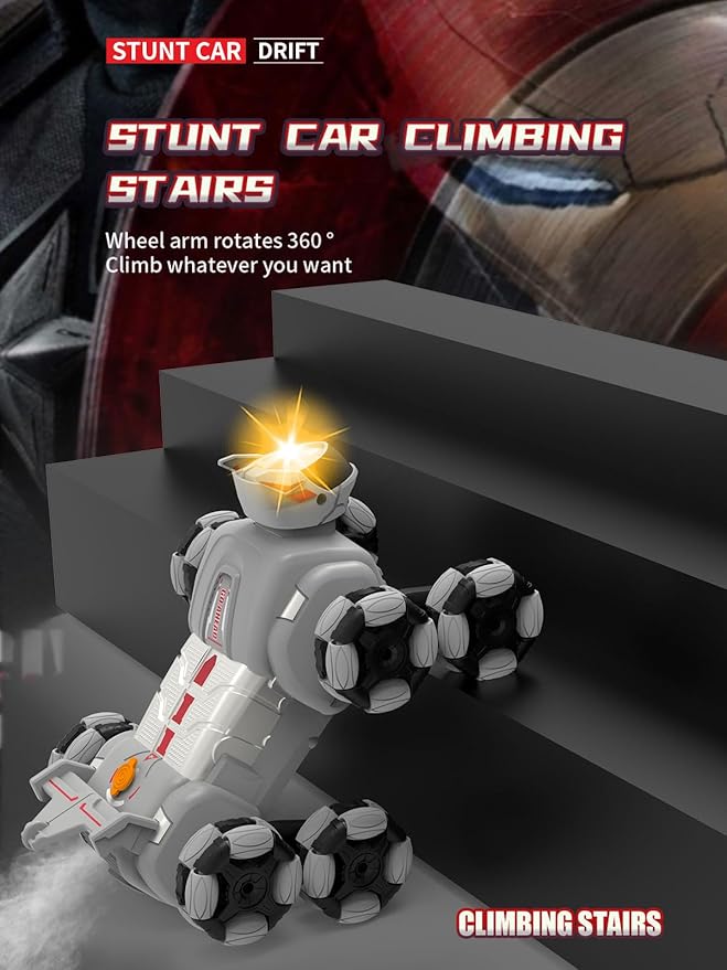 ATHLERIA 8WD Gesture Sensing Rc Stunt Car Toys for Boy Age 8-13,Hand Remote Control Cars,Coolest Christmas Birthday Present Ideas for Boys Girls Kids Teens Age 8 9 10 11 12 13+ Year,Racing Drift Car