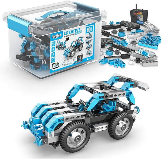 Engino Creative Engineering STEM Toys, 60 Motorized Models, Educational Playset for Kids 8+, Construction Toys, Gift for Boys & Girls, Home Learning
