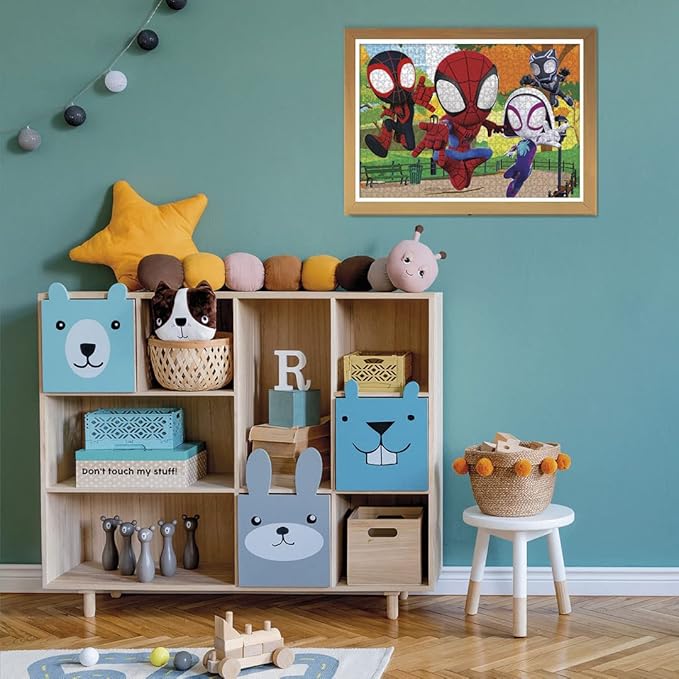 Clementoni - 25727 - Supercolor Puzzle Double Face Marvel Spidey - 104 Pieces - Jigsaw Puzzle for Kids Age 6