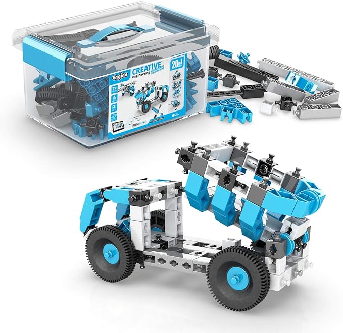 Engino Creative Engineering Stem Toys, 20 Multi Model Set, Educational Playset for Kids 7+, Construction Toys for Inventors, Gift for Boys & Girls