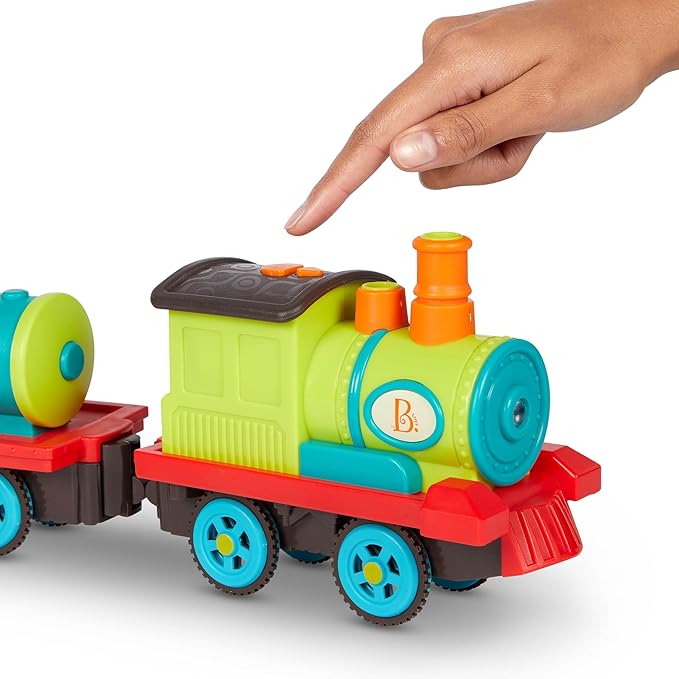 B. toys- Critter Express- Train Set – Musical Train – Lights & Sounds – Classic Toys for Toddlers, Kids – 2 Years +
