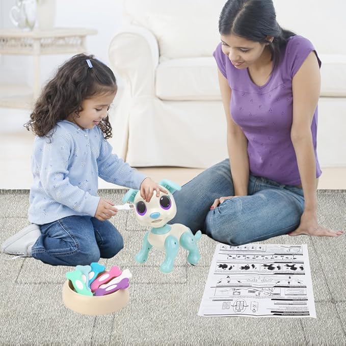 BIRANCO. Interactive RC Dog Toy - Cute Gesture Sensing Puppy for Toddlers, STEM Play, Ideal Holiday/Birthday Gift for 3-8 Year Olds