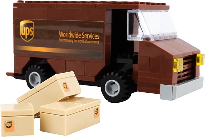 Daron UPS Package Car Construction Toy BL99977, Brown