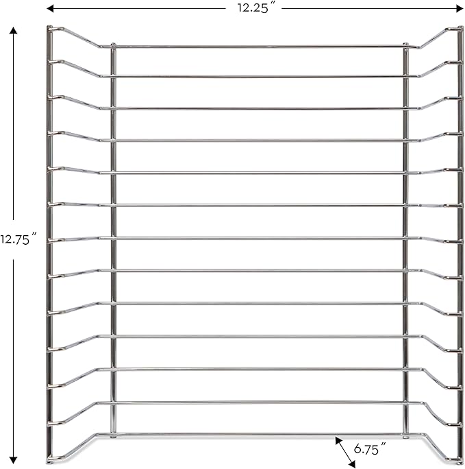 Melissa & Doug Multi-Fit Metal Wire Puzzle Rack 12 Inches Wide And 0.75 Inches Deep - Puzzle Holder Rack Storage Organizer For Kids,Silver